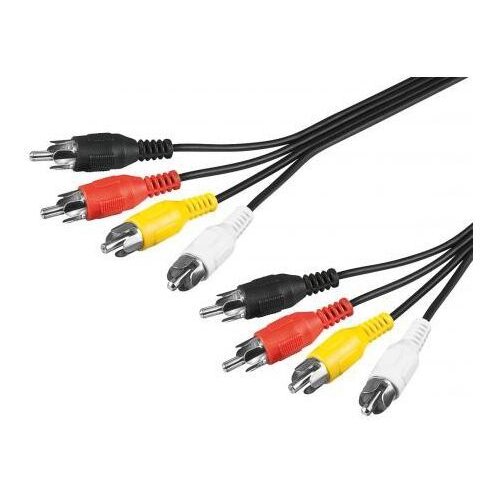 Cabletech Cinch kabel 4xM. / 4xM. 2,5m, (20811896) Cene