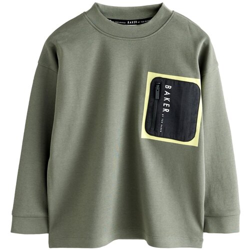 Baker by Ted Baker Majica zelena / črna / bela Slike