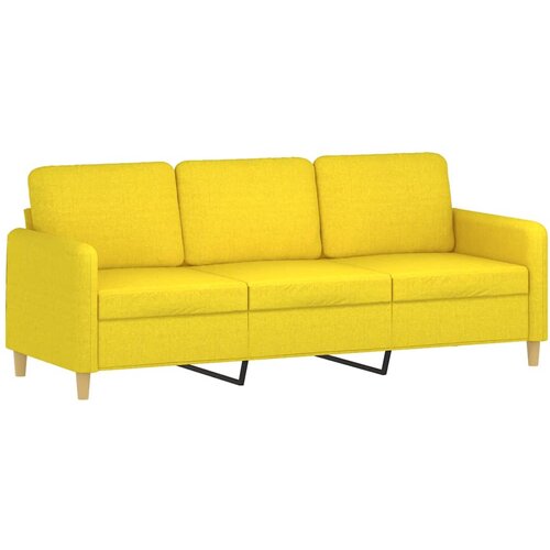 Maison Chic kavč - Sofa - Kanape svetlo rumen 180 cm blago, (21726726) Cene