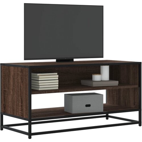 TV ormarić boja hrasta 91x40x46 cm konstruirano drvo i metal Cene