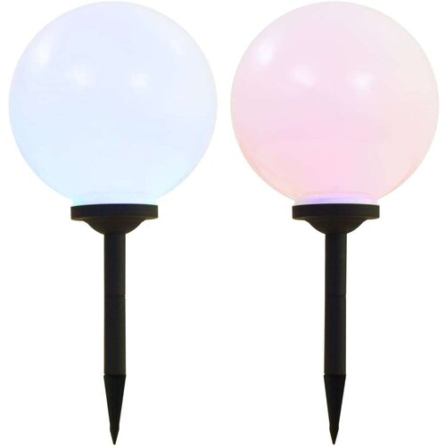 vidaXL Vanjske solarne LED svjetiljke 2 kom kuglaste 30 cm RGB Cene