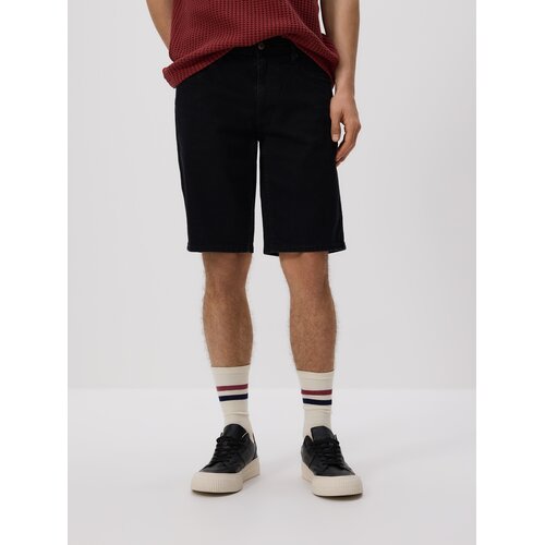 Reserved Slim fit kratke hlače od trapera - crno Cene