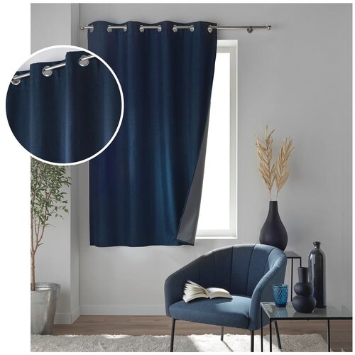 Douceur d int&amp;eacute;rieur Tamno plava zatamnjujuća zavjesa 140x180 cm Crepuscule &amp;ndash; Slike