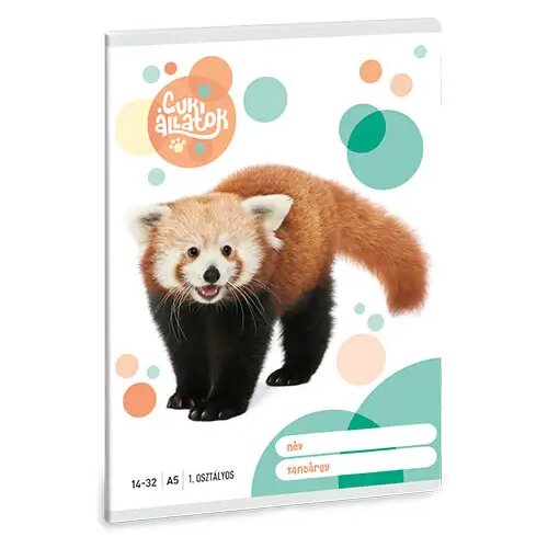Ars Una slatka crvena panda 1. razred bilježnica s crtama A/5 14-32 Cijene