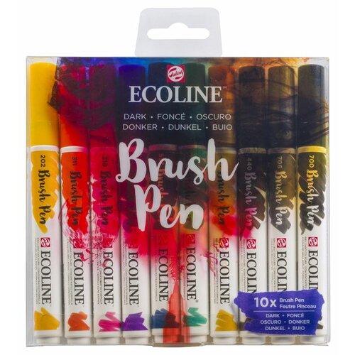  akvarel olovke Ecoline Brush Pen Dark | Set od 10 komada Cene