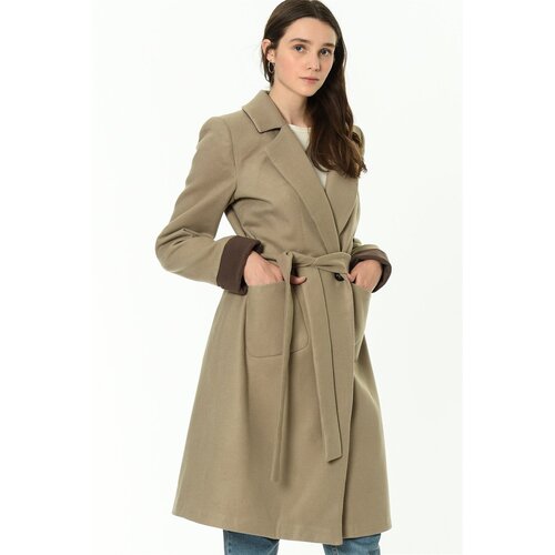 Dewberry Z6640 WOMEN'S COAT-BEIGE Cijene