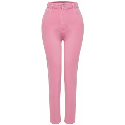 Trendyol Pink High Waist Mom Jeans