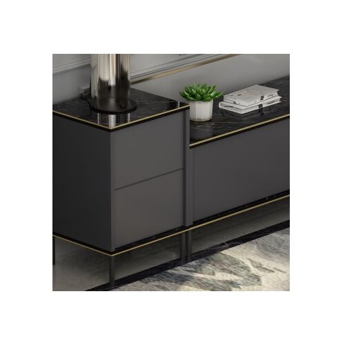 Hanah home Imaj - Anthracite TV omarica, (20868196) Cene