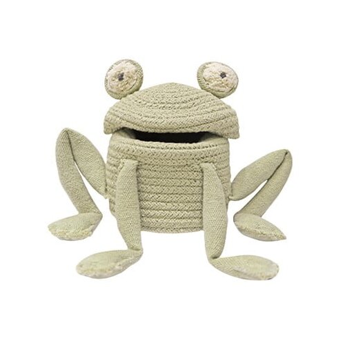 Lorena Canals Zelena tekstilna otroška škatla za shranjevanje ø 15x15 cm Mini Fred the Frog – Cene