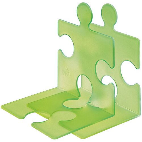 Han držalo za knjige/cd-je puzzle, prosojno zelena, 2 kosa Cene