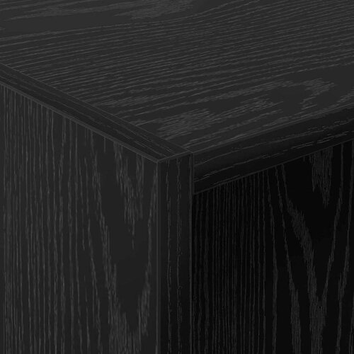  s policom Crni hrast 41 x 48 x 102 cm Konstruirano drvo Slike