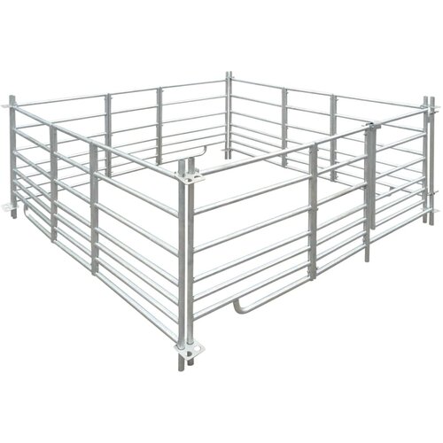 vidaXL Ovčarnik s četiri panela od galvaniziranog čelika 183 x 183 x 92 cm Cijene