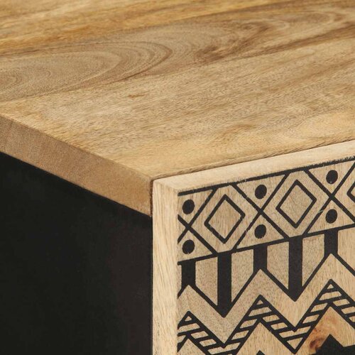  Visoka ploča 60x33,5x100 cm Puno grubo drvo Mango Slike