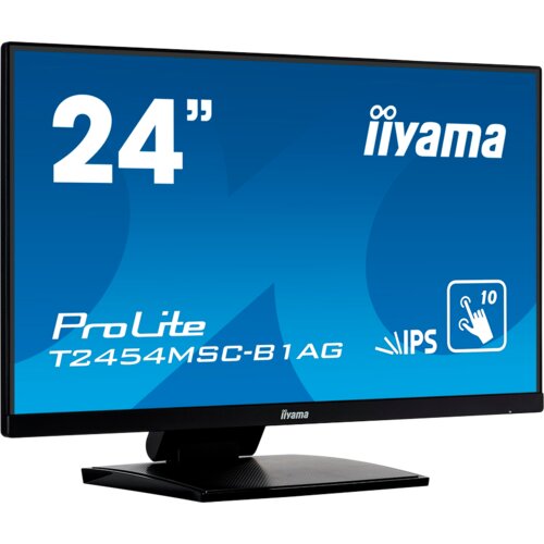Unknown Iiyama PROLITE T2454MSC-B2AG monitor 23,8 TOUCH SCREEN FHD 75 Hz IPS 300 cd 4 ms HDMI DP SPEAKERS Black Cene