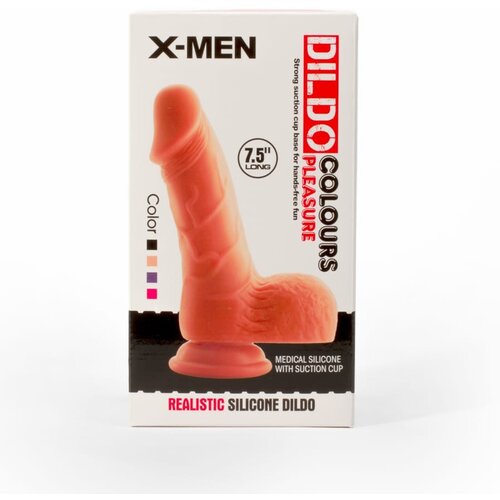 X-MEN 2024 Dildo X-men Colours Pleasure 1 Flesh 7,5&amp;#039;&amp;#039; Slike