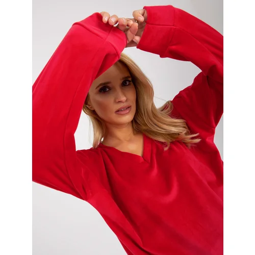 RUE PARIS Blouse-RP-BZ-8188.31X-red