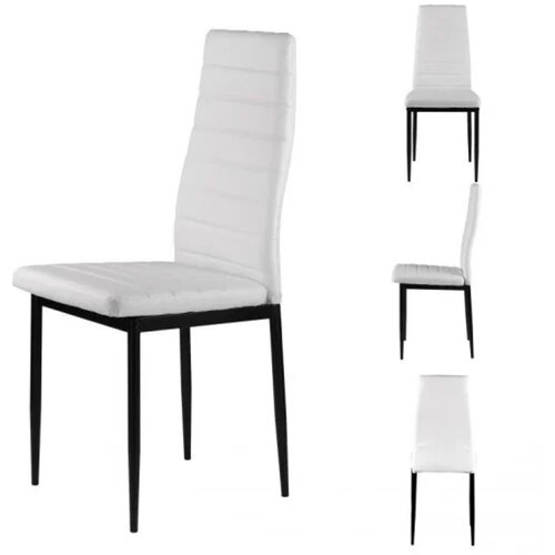  Trepezarijske stolice set 4 kom Tami eko koža White Slike
