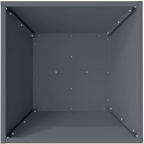  Vrtna saksija 5 pcs Antracit 40 x 40 x 15 cm Čelična vrata Slike