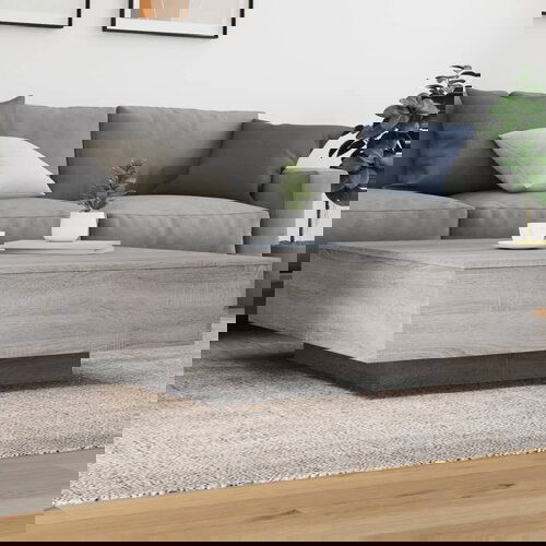 vidaXL Stolić za kavu boja hrasta 100x100x31 cm konstruirano drvo Cijene