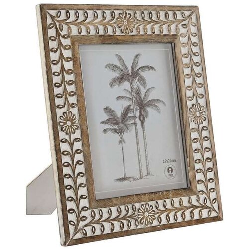  Okvir za sliku Home ESPRIT Bijela Prirodno Kristal Drvo Manga Cvijet Indijac 31 5 x 2 x 36 5 cm Cijene