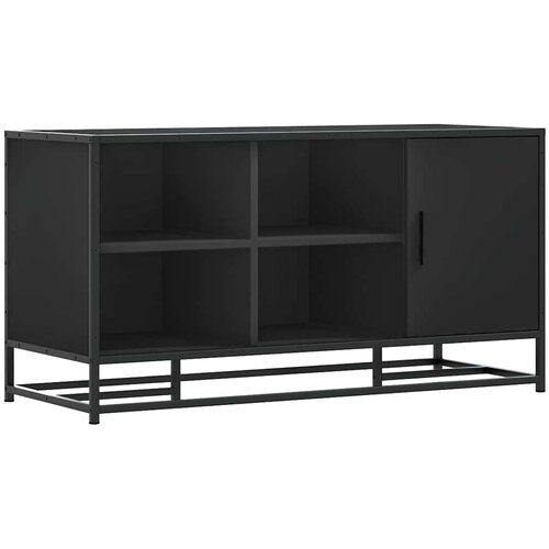  Klupa za cipele crna 100x40x53,5 cm Konstruirano drvo i metal Slike