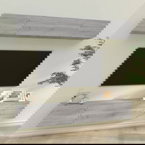 vidaXL zidni tv ormarići 4 kom boja sivog hrasta sonome 100x30x30 cm Cijene