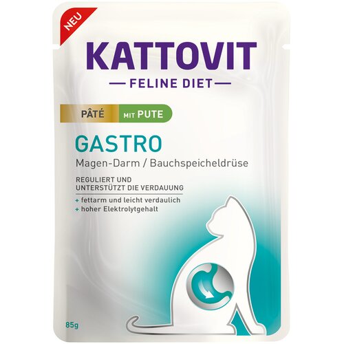  Varčno pakiranje Kattovit Gastro Pat&eacute; 30 x 85 g - s puranom Cijene