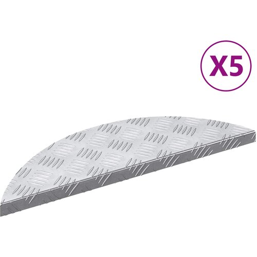  Stepenica Polumjesec 5 pcs Srebrno 60 x 18 x 2,5 cm Aluminij Cijene