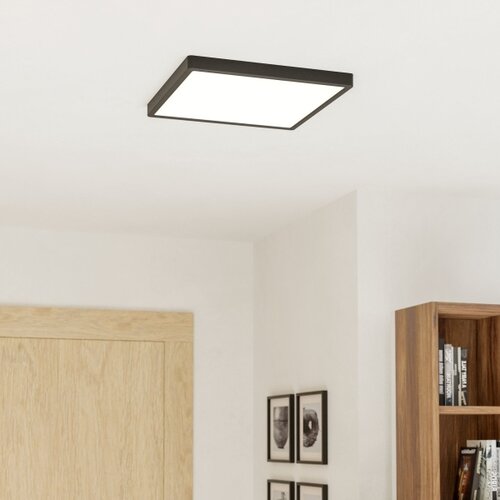 Eglo 901728 -LED RGBW prigu&amp;scaron;iva zadimljeno staklo stropno svetlo FUEVA-Z LED/17,8W/230V 39,9cm IP44 crna Slike
