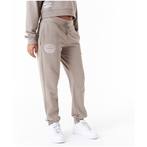 New Era Hlače Arch Wordmark Bež Cene