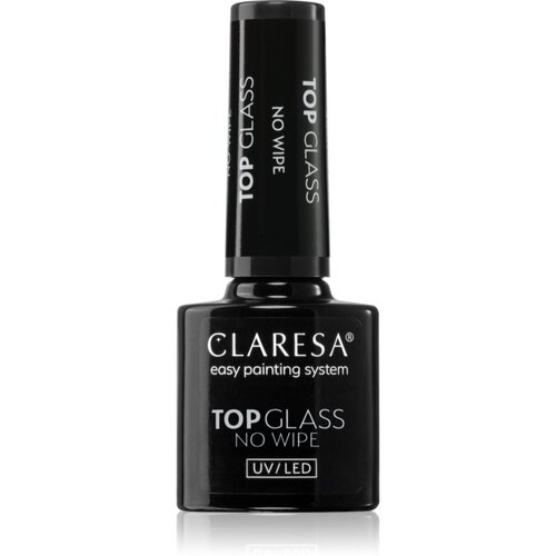 Claresa UV/LED Top Glass No Wipe gel nadlak za zaščito in sijaj brez lepljive plasti 5 g Cene