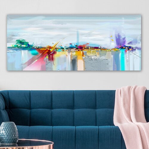 Wallity Slika na zidu na platnu 50x120cm Cijene