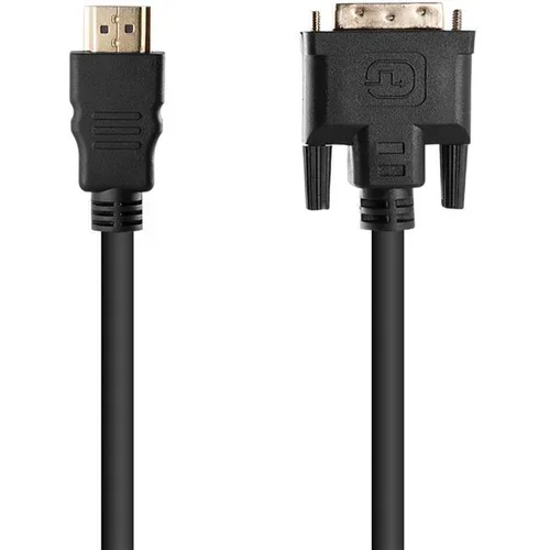 Cadorabo 5 M HQ HDMI do DVI kabel High Speed ​​- 3D Ready - HDMI do DVI adapter kabel z zlatim priključkom v črni barvi, (20622104)