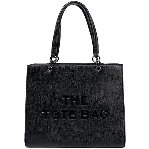 Shelvt Classic black shopper bag TOTE Slike