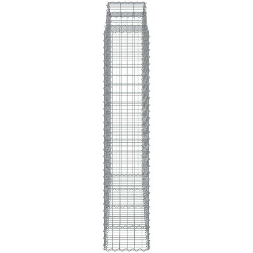  Lučne gabionske ko&amp;scaron;are 5 kom 200x50x200/220cm pocinčano željezo Slike
