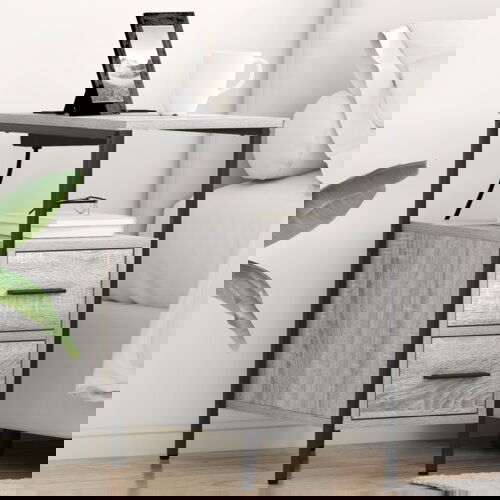 vidaXL Noćni ormar Sivi hrast sonoma 30 x 48 x 61 cm Konstruirano drvo Cijene