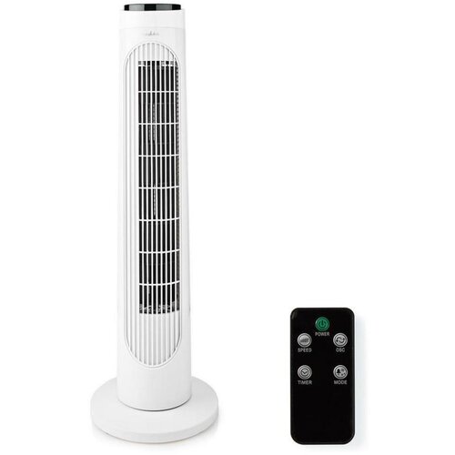 Nedis FNTR13CWT40 - Stubasti ventilator 50W/230V beo + daljinski upravljač Cene
