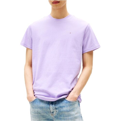 Tommy Jeans Majice s kratkimi rokavi DM0DM21780 Vijolična Slike