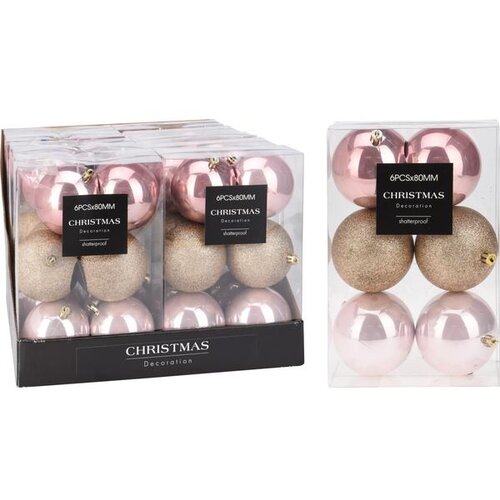  BOŽIĆNE KUGLE 8CM SET 6/1 PRETTY Cijene