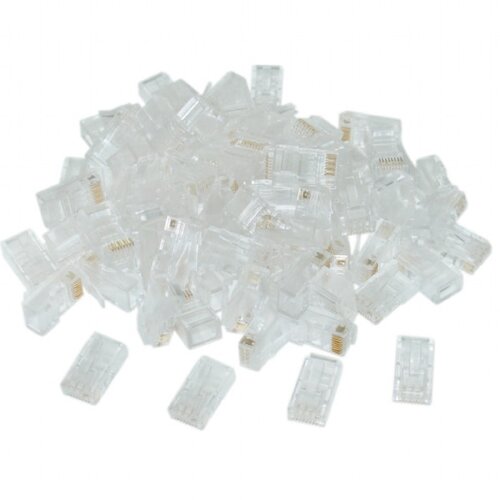 Gembird LC-8P8C-002/50 CAT6 modular plug 8P8C 30u gold plated RJ45, 50 u pak /cena po pakovanju Slike
