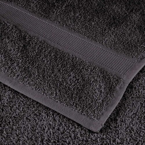 VidaXL Ručnici za kupanje SOLUND 2 kom antracit 100x150cm 600 gsm Slike