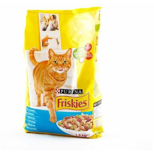 Friskies Hrana za mačke Cat Adult Losos i povrće 1.5kg Slike