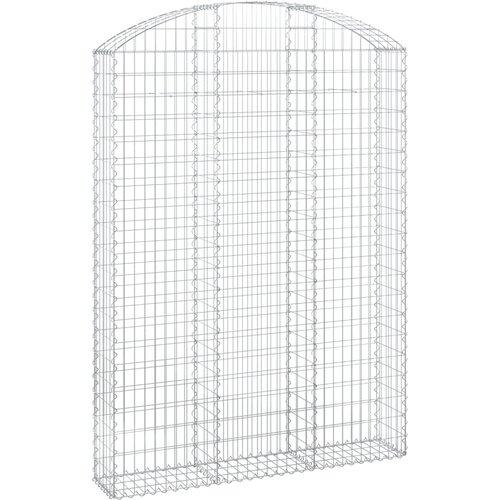  Gabionska ko&amp;scaron;ara s lukom 150x30x200/220 cm pocinčano željezo Slike