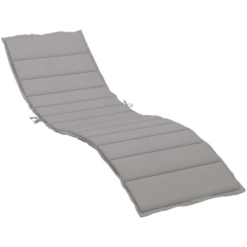 vidaXL jastuk za ležaljku za sunčanje sivi 200 x 70 x 3 cm od tkanine Cijene