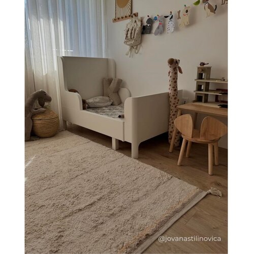 Lorena Canals Kremno bela pralna/ročno tkana bombažna preproga 90x130 cm Bloom Natural &amp;ndash; Slike