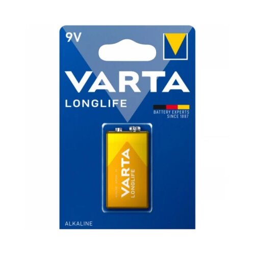  Baterija 9V VARTA LongLife 9V 6LR61 MN1604 Alkalna baterija Pakovanje 1kom Cene