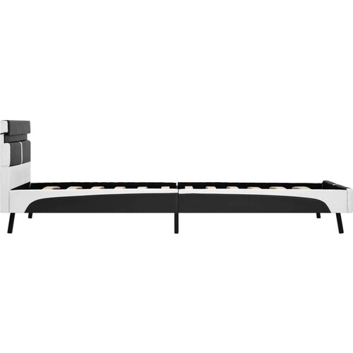  Za krevet od umjetne kože s LED svjetlom sivi 90 x 200 cm Slike