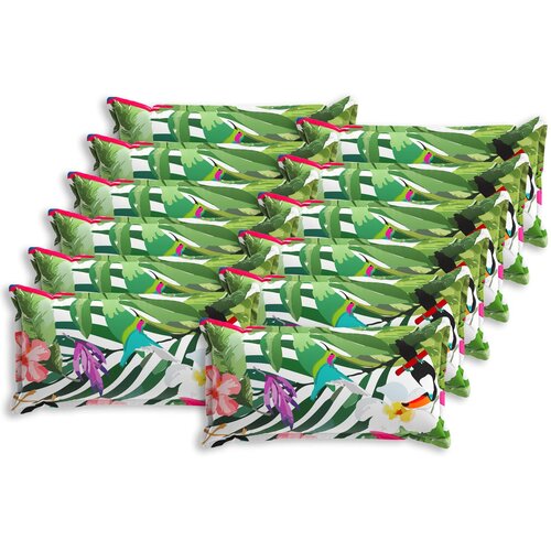  Presvlaka za jastuk 12 kom. HOUTEN Crna 40 x 80 cm Poliester Cene