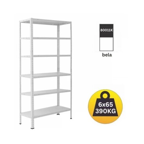polica metal-metal 209x100x30 6x65kg Slike