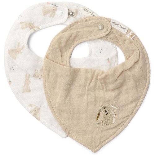 Little Dutch&amp;reg; set 2 bombažnih slinčkov baby bunny newborn naturals Slike